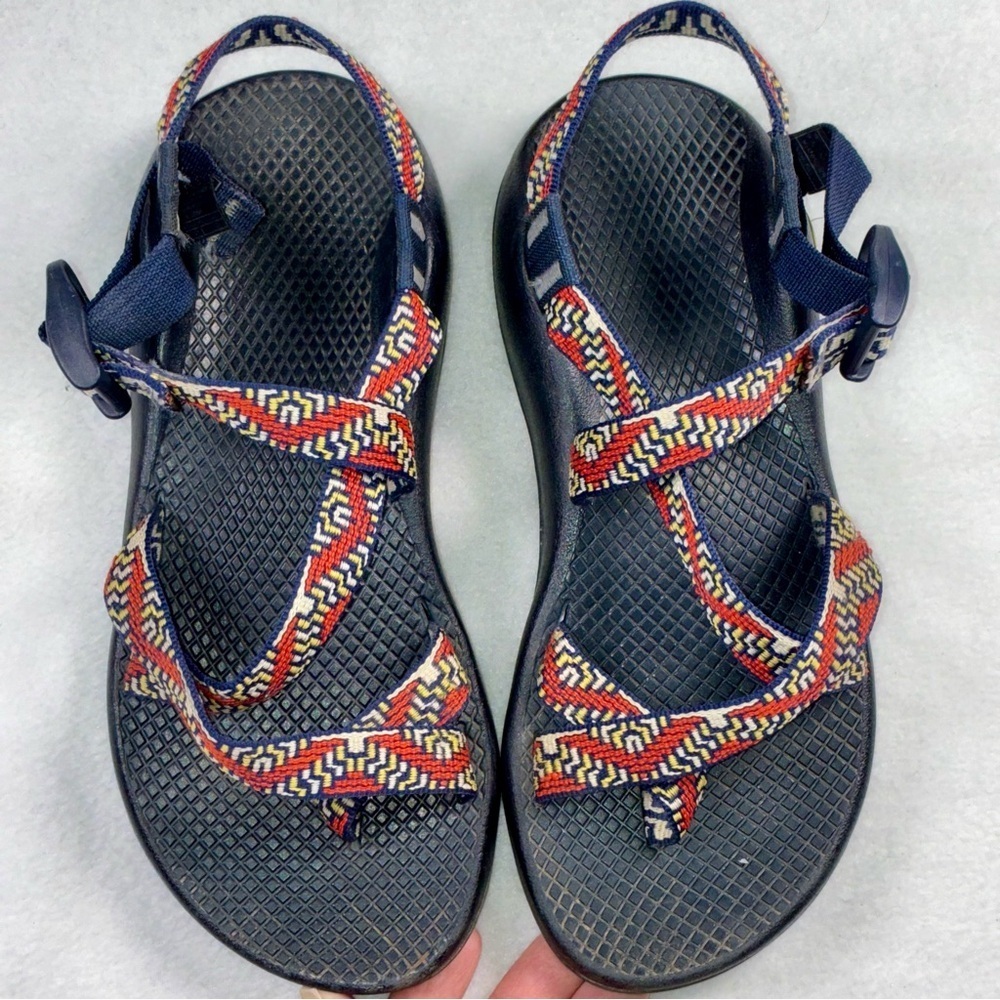 Chacos Sandals Womens 7 Blue Coral Z/2 Classic Webbing Toe Loop Hiking Sport